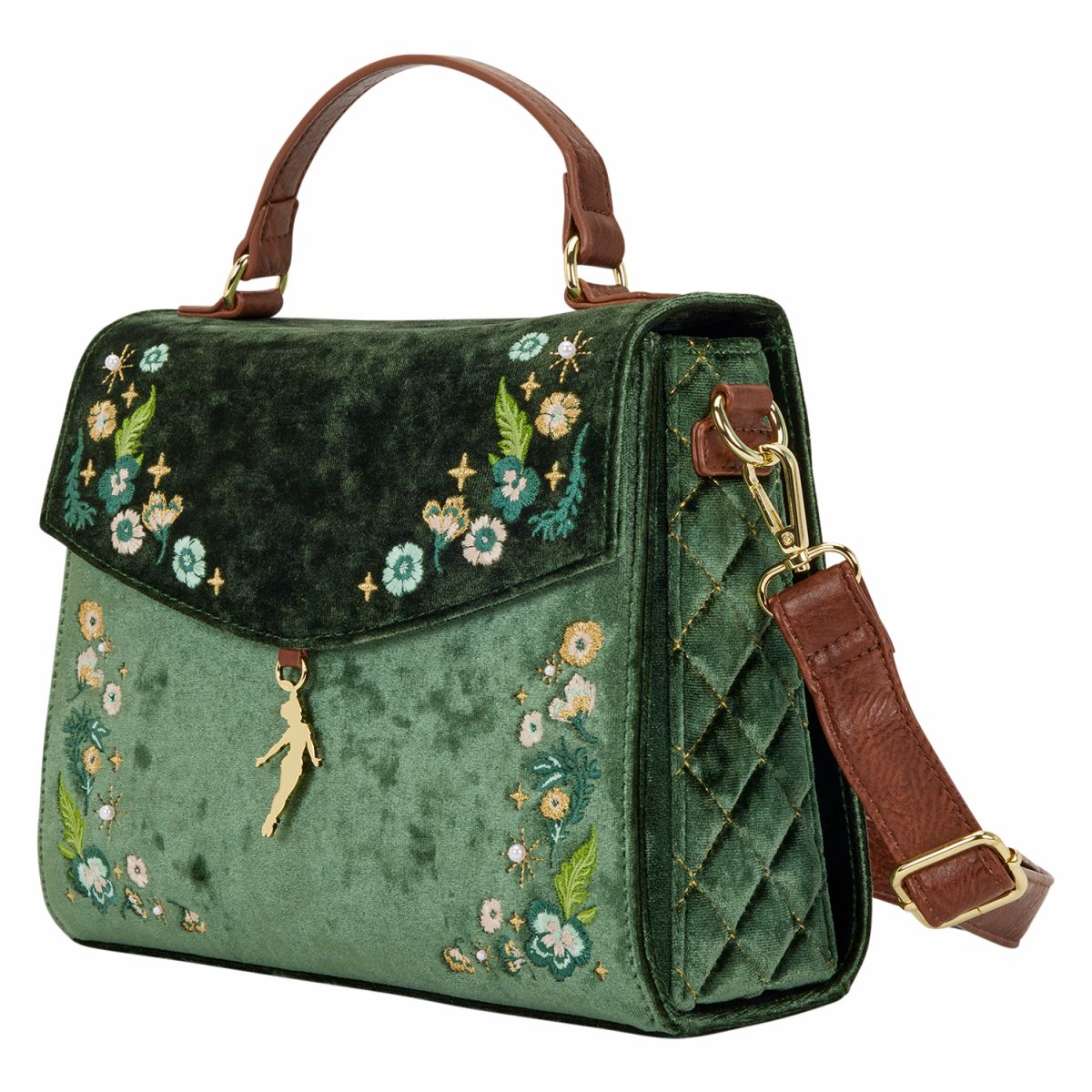 Peter Pan Exclusive Quilted Texture Crossbody Bag