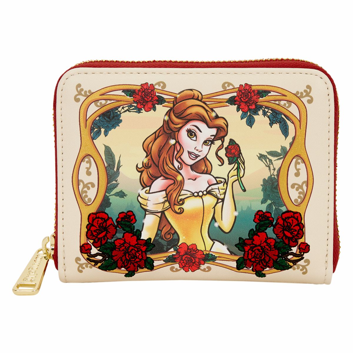 Beauty and the Beast Exclusive Belle Floral Zip Around Wallet