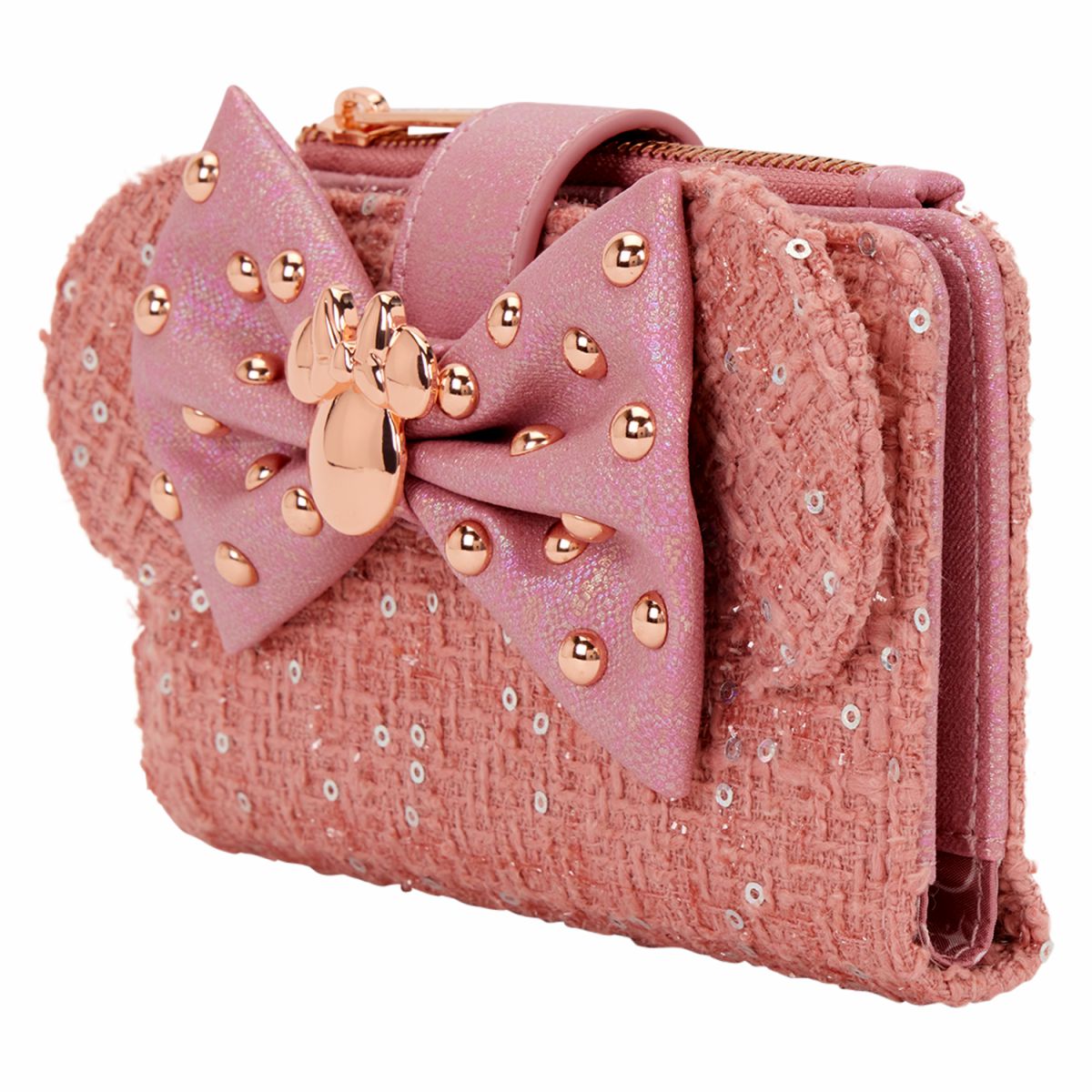 Minnie Mouse Exclusive Glitter Tweed Flap Wallet
