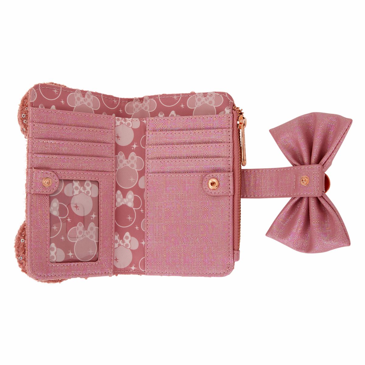 Minnie Mouse Exclusive Glitter Tweed Flap Wallet