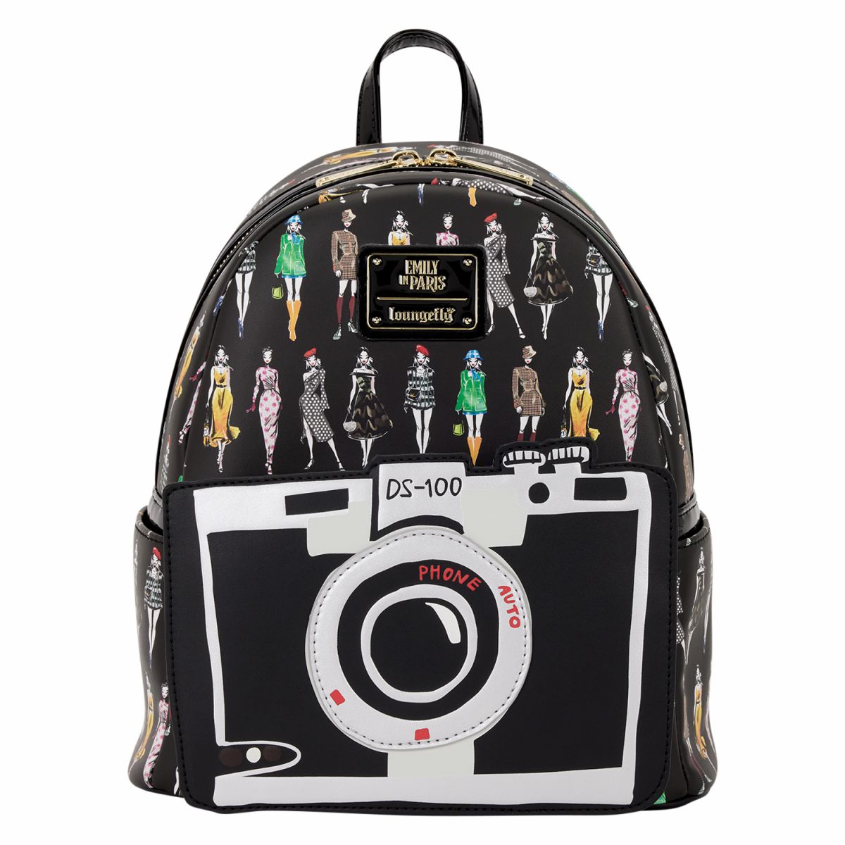 Emily in Paris Limited Edition Camera All-Over Print Mini Backpack