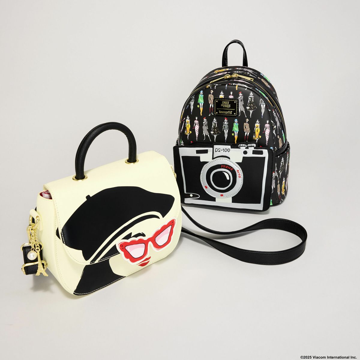 Emily in Paris Limited Edition Camera All-Over Print Mini Backpack