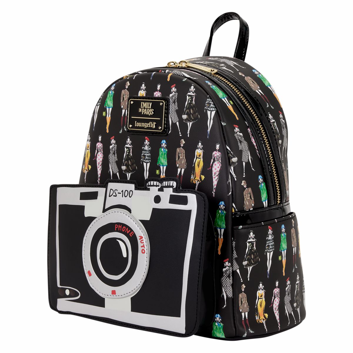Emily in Paris Limited Edition Camera All-Over Print Mini Backpack
