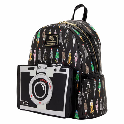 Emily in Paris Limited Edition Camera All-Over Print Mini Backpack