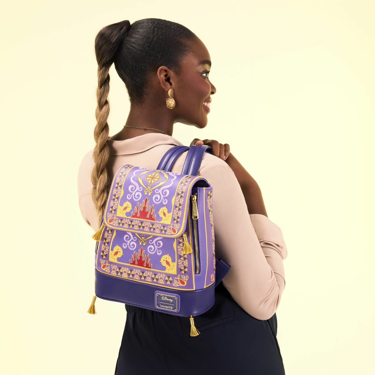 Aladdin Exclusive Magic Carpet Drawstring Mini Backpack