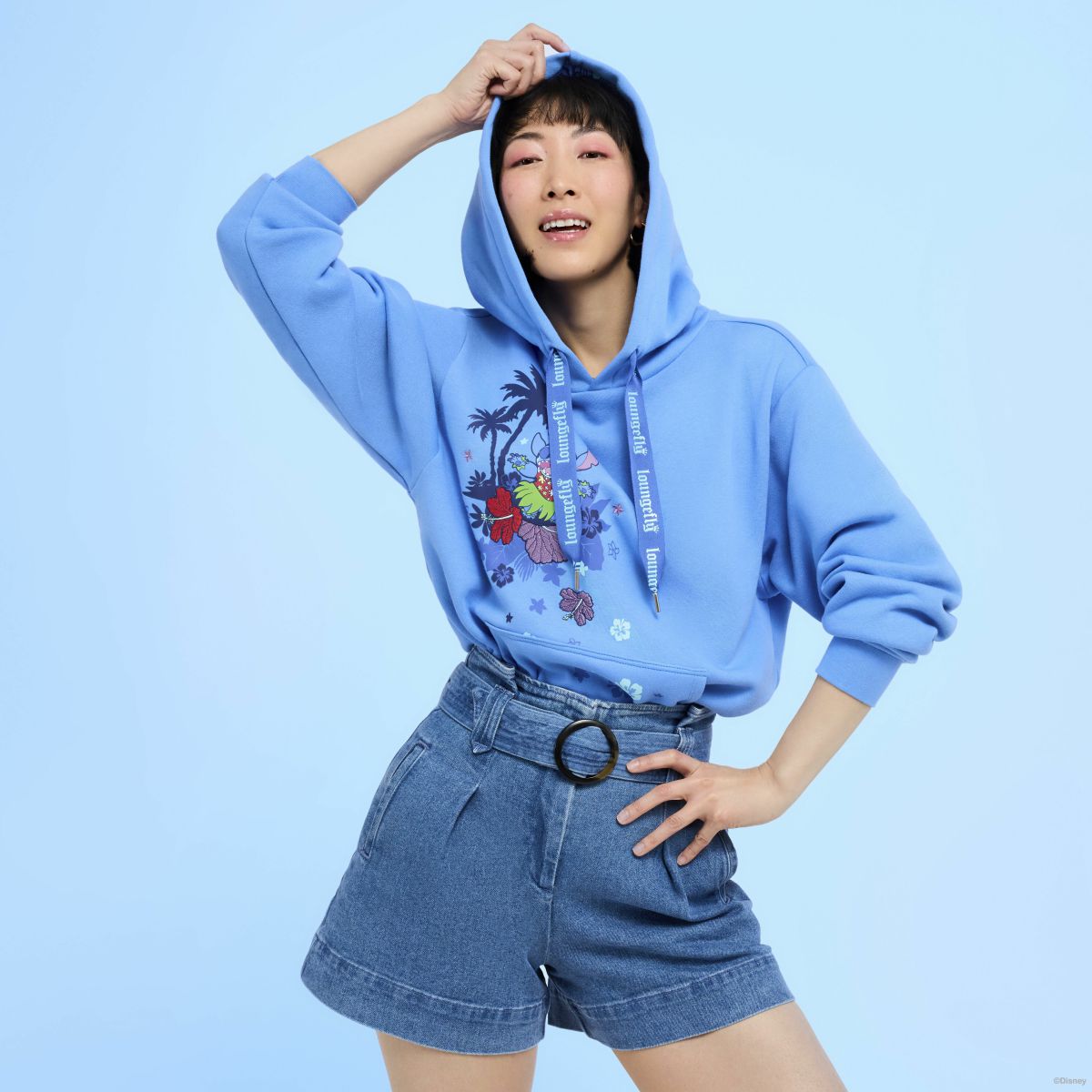 SDCC Limited Edition Stitch Floral Unisex Hoodie