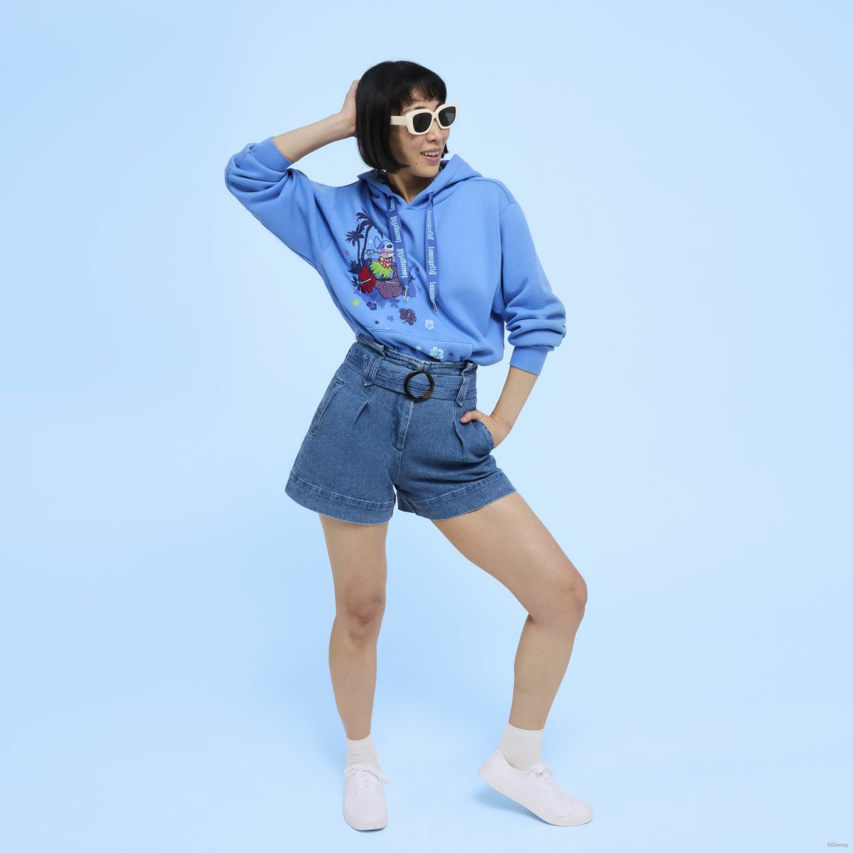 SDCC Limited Edition Stitch Floral Unisex Hoodie