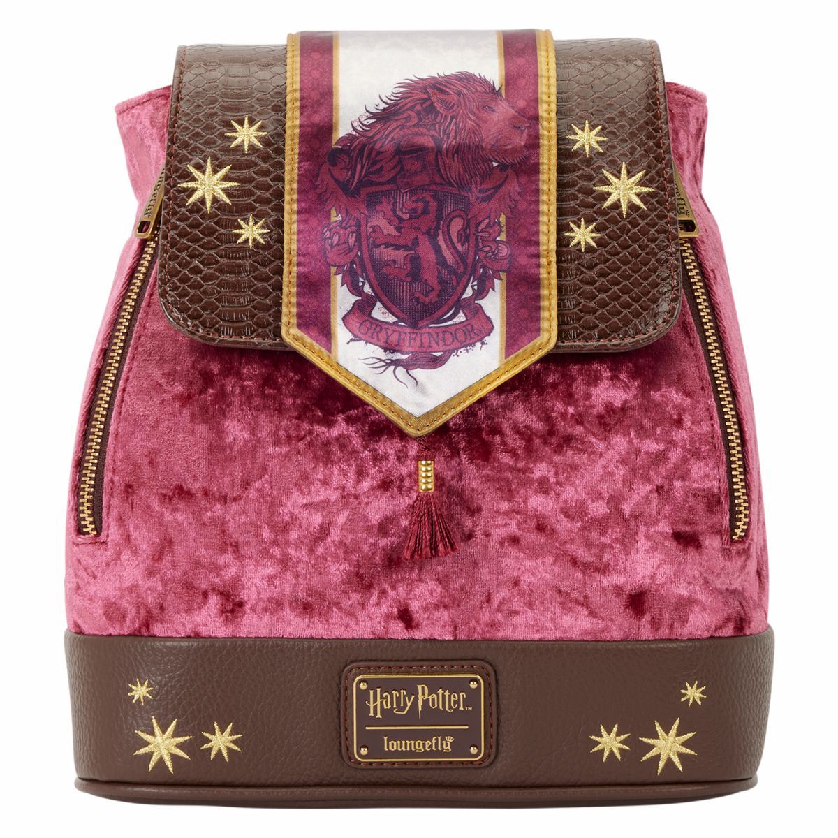Exclusive Harry Potter Gryffindor Banner Velvet Mini Backpack