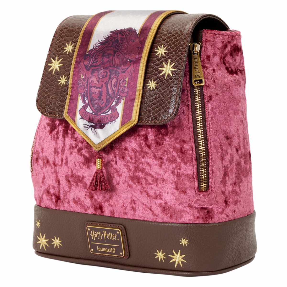 Exclusive Harry Potter Gryffindor Banner Velvet Mini Backpack