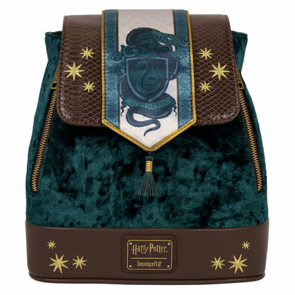 Exclusive Harry Potter Slytherin Banner Velvet Mini Backpack
