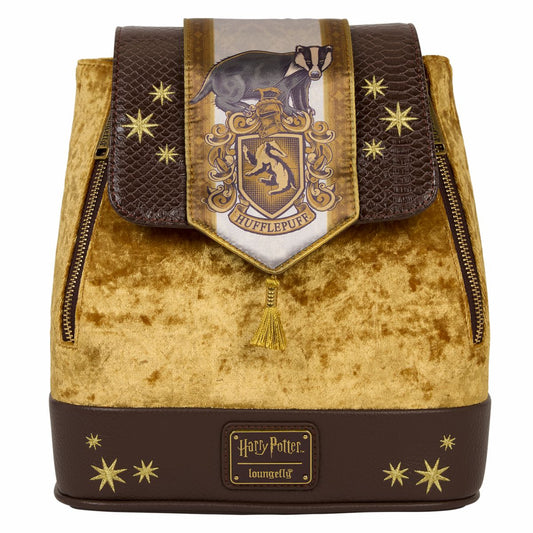 Exclusive Harry Potter Hufflepuff Banner Velvet Mini Backpack