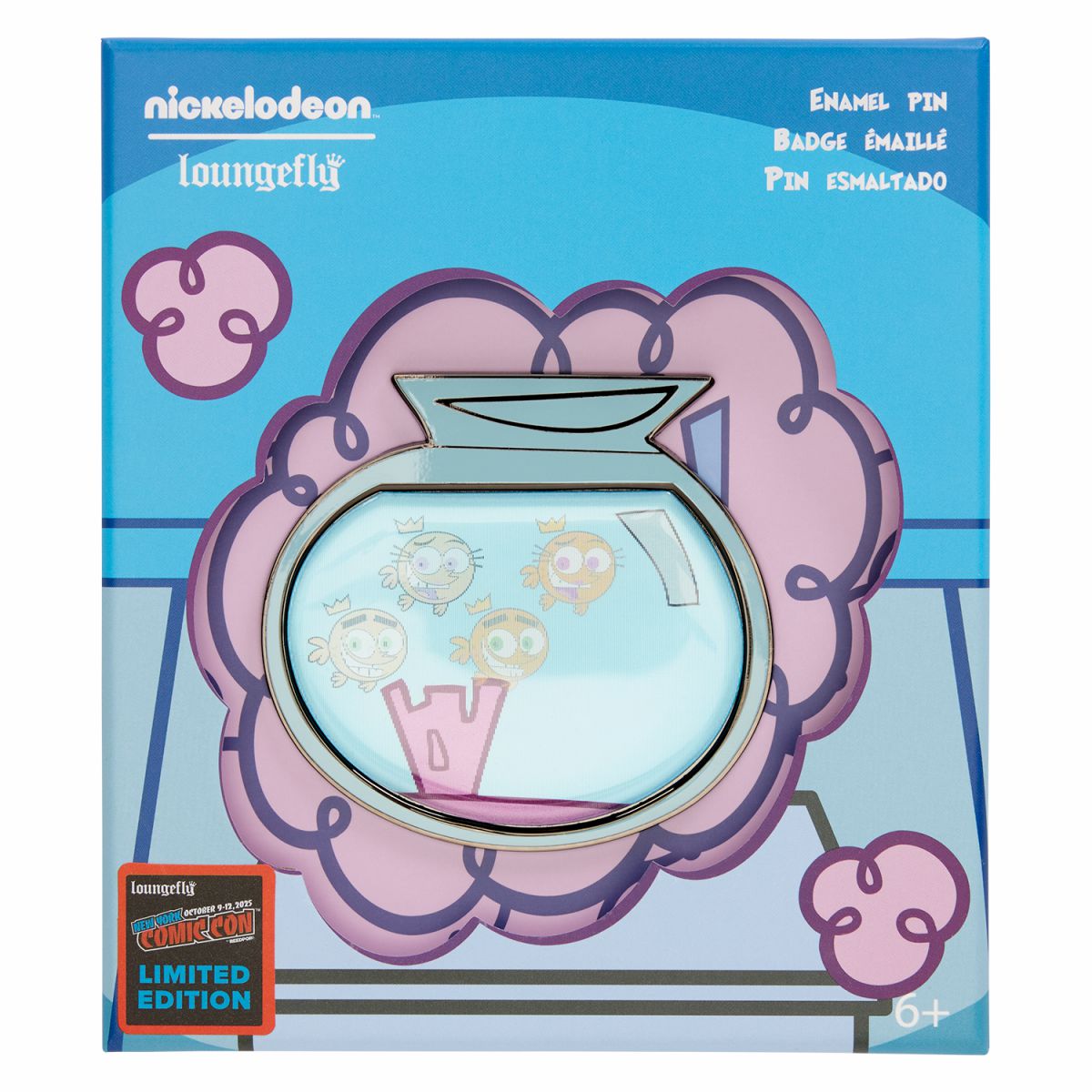 NYCC Limited Edition The Fairly OddParents Lenticular 3" Collector Box Pin