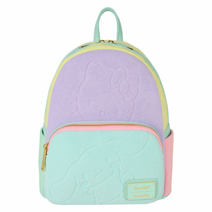 SDCC Limited Edition Hello Kitty & Friends Color Block Terry Cloth Mini Backpack