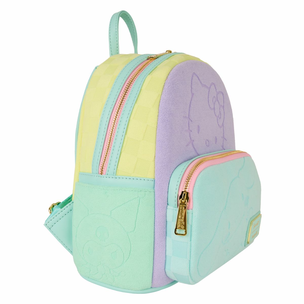 SDCC Limited Edition Hello Kitty & Friends Color Block Terry Cloth Mini Backpack