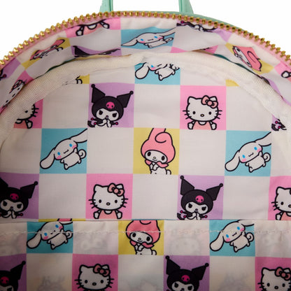 SDCC Limited Edition Hello Kitty & Friends Color Block Terry Cloth Mini Backpack