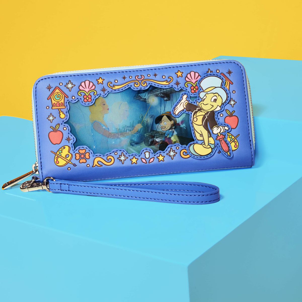 Pinocchio Exclusive Blue Fairy Lenticular Wristlet Wallet