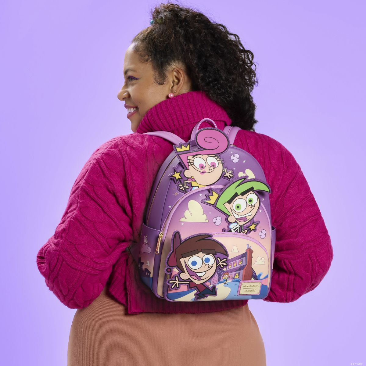 The Fairly OddParents Exclusive Triple Pocket Glow Midi Backpack