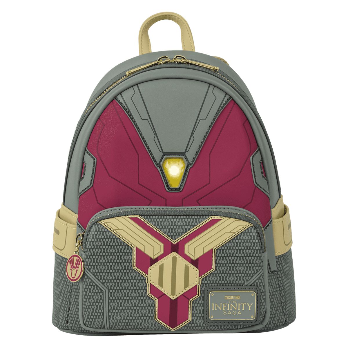 Marvel Exclusive Avengers Vision Light Up Cosplay Mini Backpack