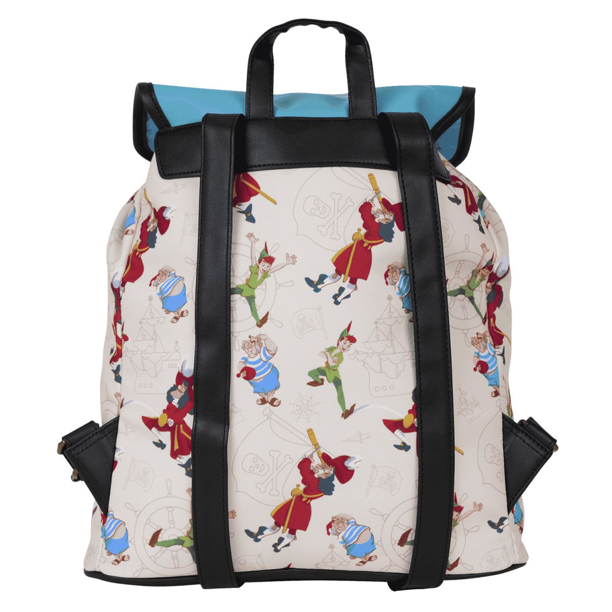 Peter Pan Exclusive Captain Hook Pirate Ship Drawstring Full-Size Backpack