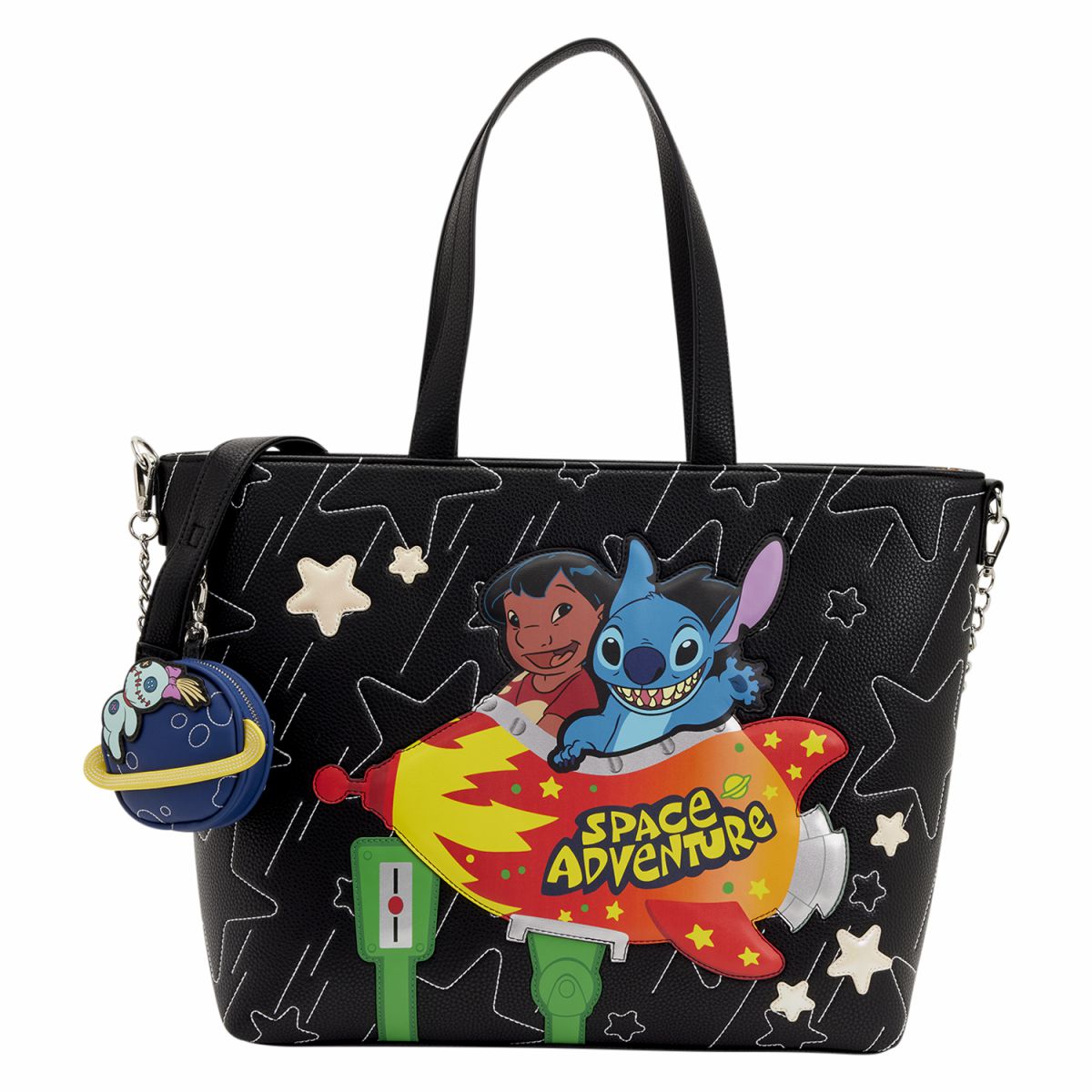 Lilo & Stitch Space Adventure Glow Tote Crossbody Bag with Coin Bag