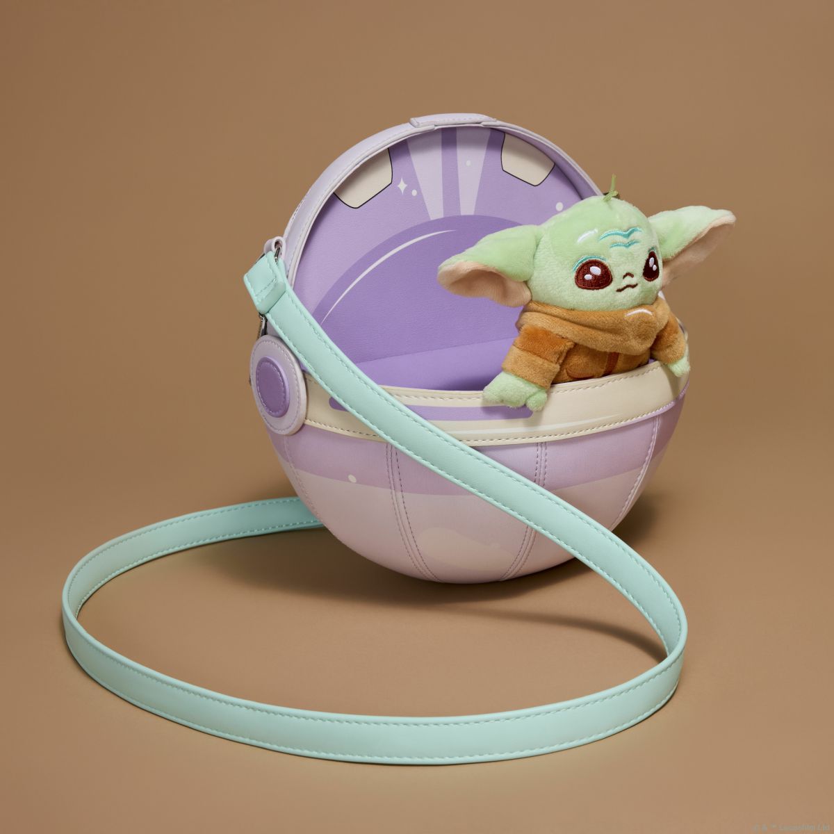 The Mandalorian Grogu Figural Pod Plush Crossbody Bag