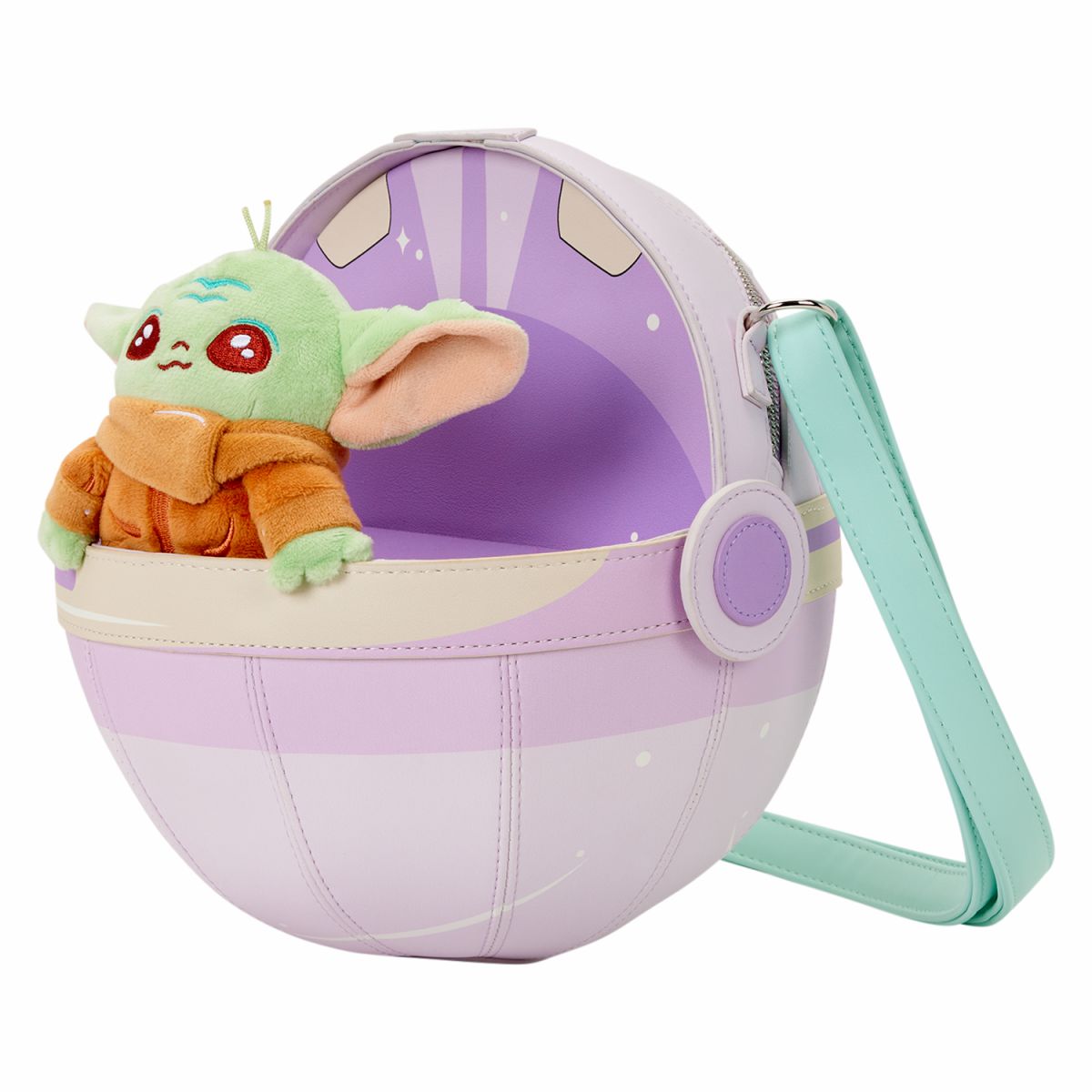 The Mandalorian Grogu Figural Pod Plush Crossbody Bag