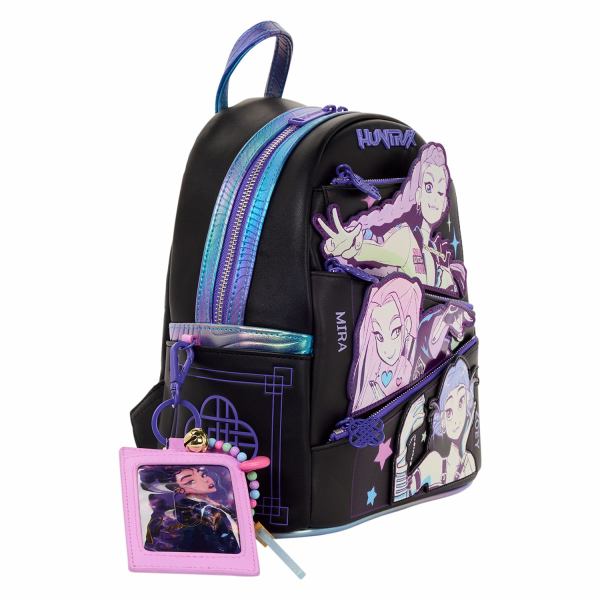 KPop Demon Hunters HUNTR/X Mini Backpack with Photo Card Charm