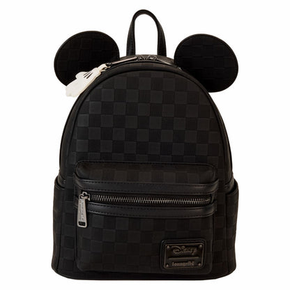 Mickey Mouse Checkered Texture Mini Backpack