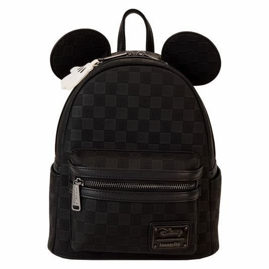 Mickey Mouse Checkered Texture Mini Backpack