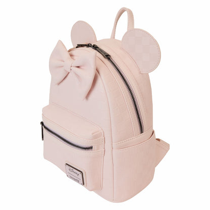 Minnie Mouse Checkered Texture Mini Backpack