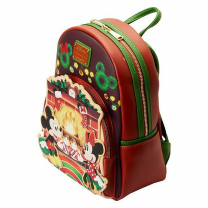 Mickey & Minnie Mouse Hot Cocoa Fireplace Mini Backpack