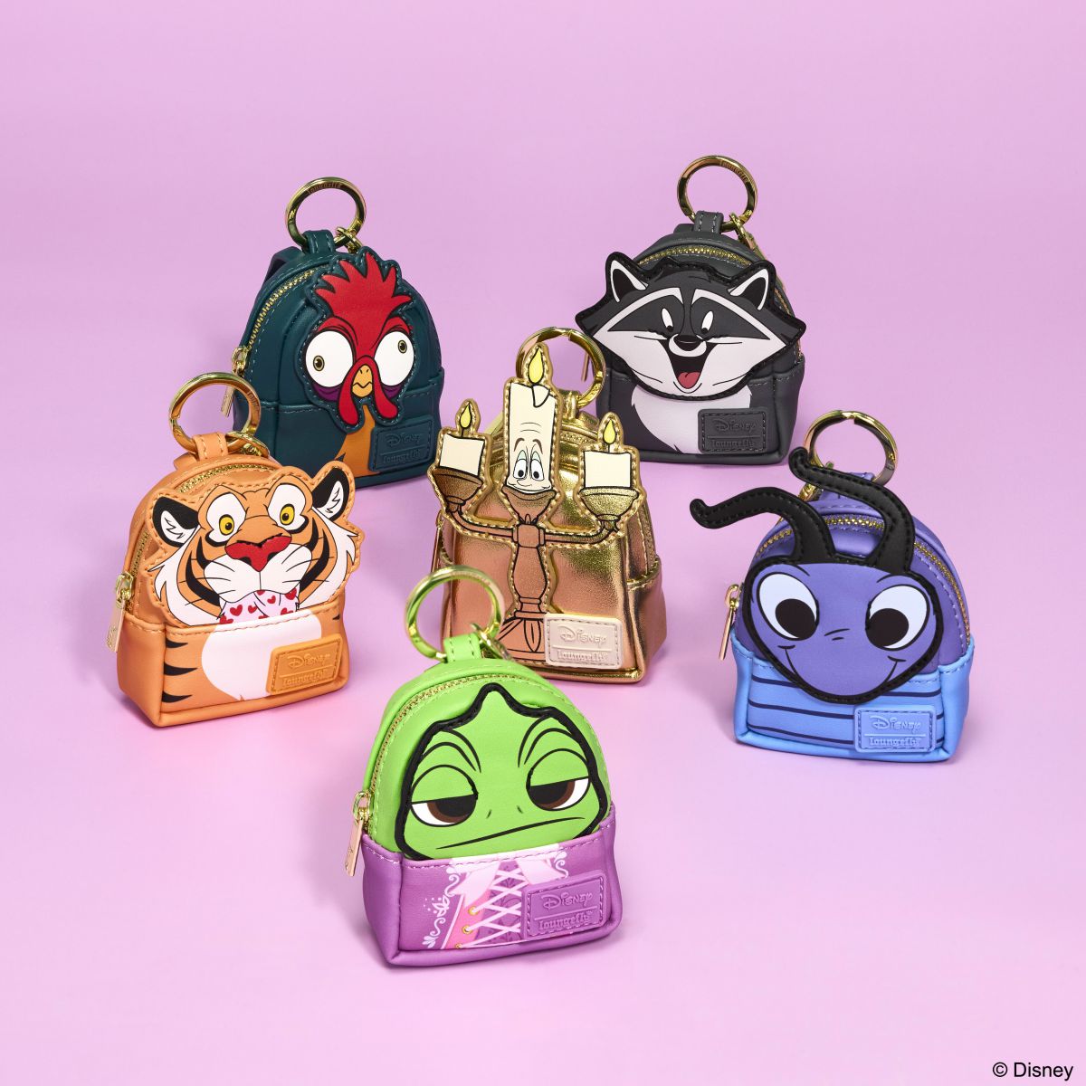 Disney Princess Sidekicks Cosplay Mystery Mini Backpack Keychain Charm