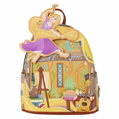 Tangled Rapunzel Glow Pin Trader Mini Backpack