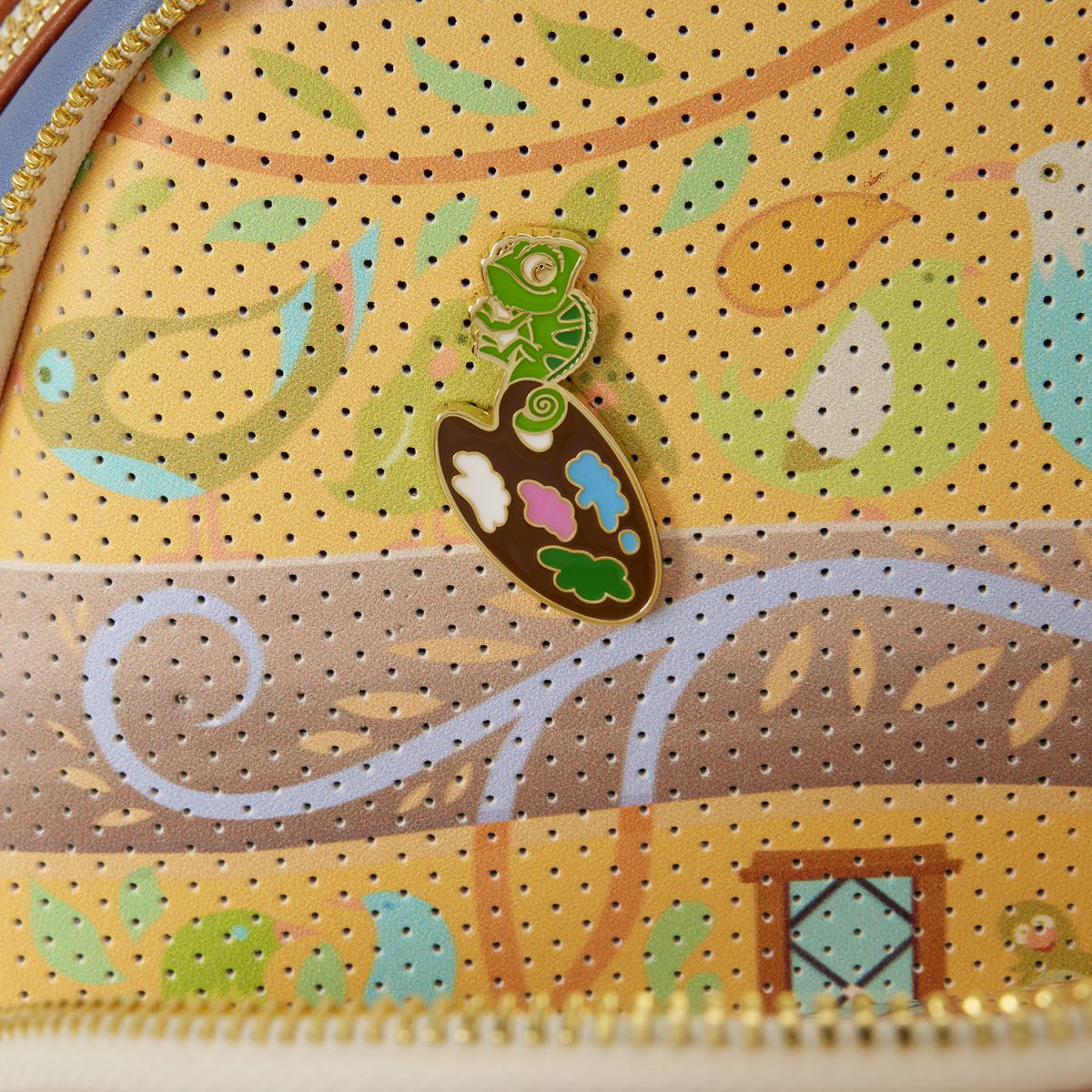 Tangled Rapunzel Glow Pin Trader Mini Backpack