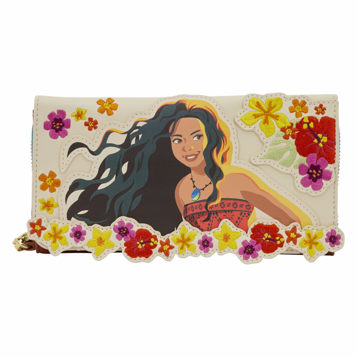 Moana Live Action Floral Wristlet Wallet