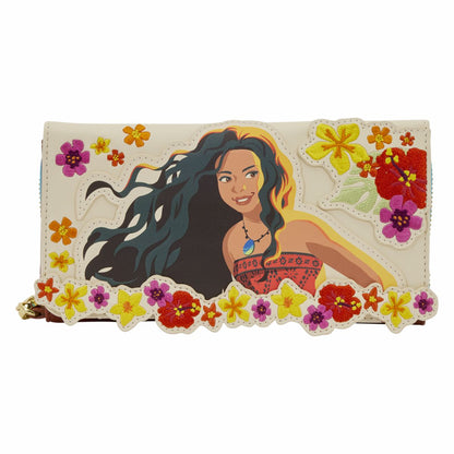 Moana Live Action Floral Wristlet Wallet