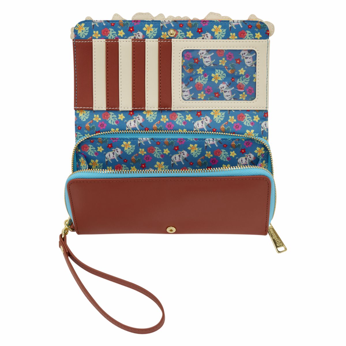 Moana Live Action Floral Wristlet Wallet