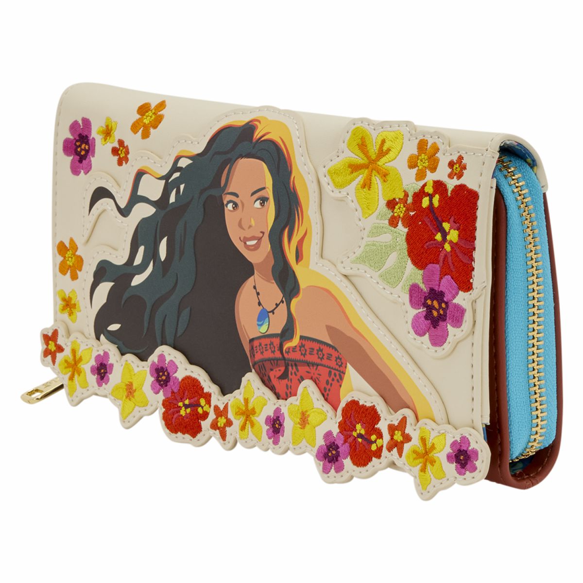Moana Live Action Floral Wristlet Wallet