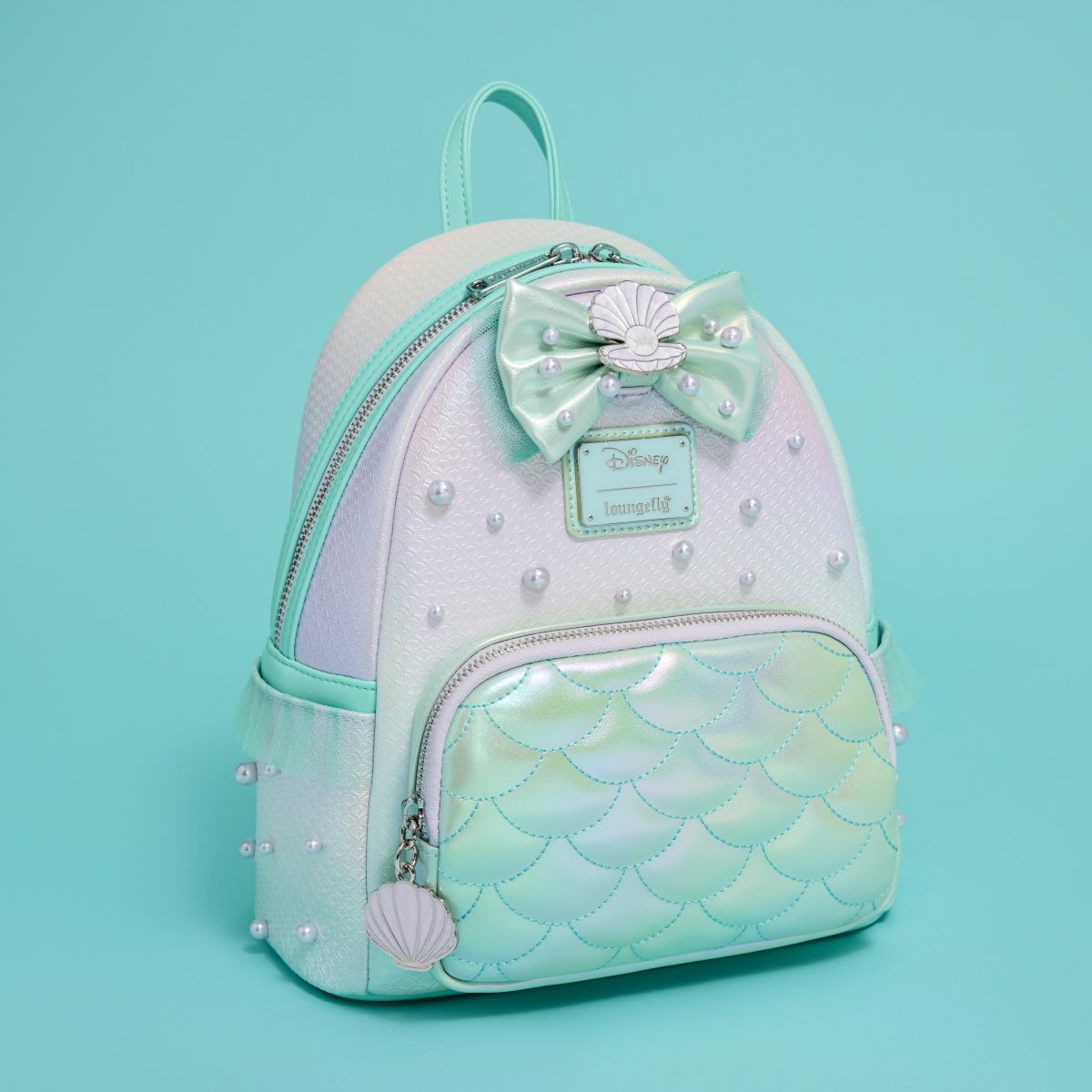 The Little Mermaid Iridescent Pearl Mini Backpack