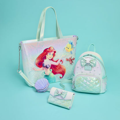 The Little Mermaid Iridescent Pearl Flap Wallet