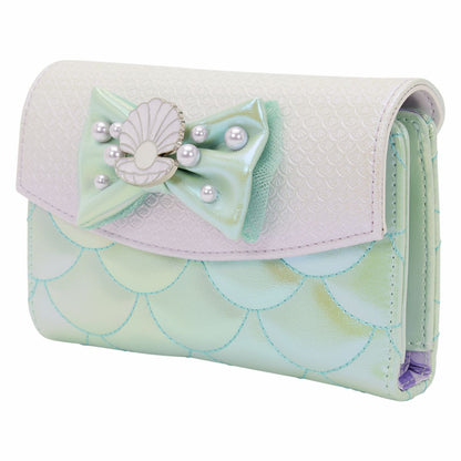 The Little Mermaid Iridescent Pearl Flap Wallet