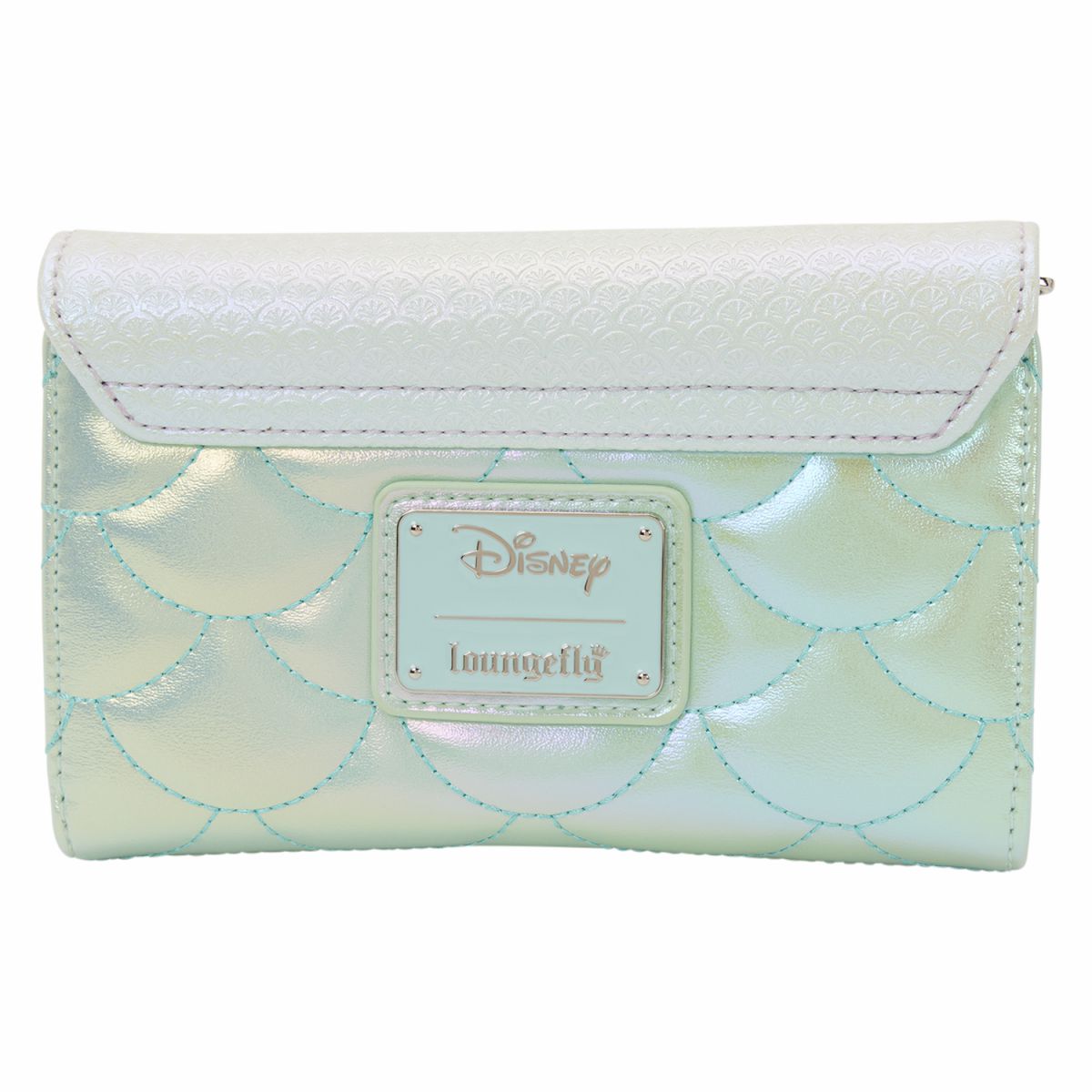 The Little Mermaid Iridescent Pearl Flap Wallet