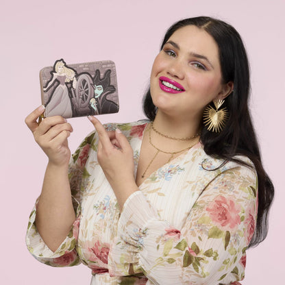 Sleeping Beauty & Maleficent Spinning Wheel Zip Around Wallet