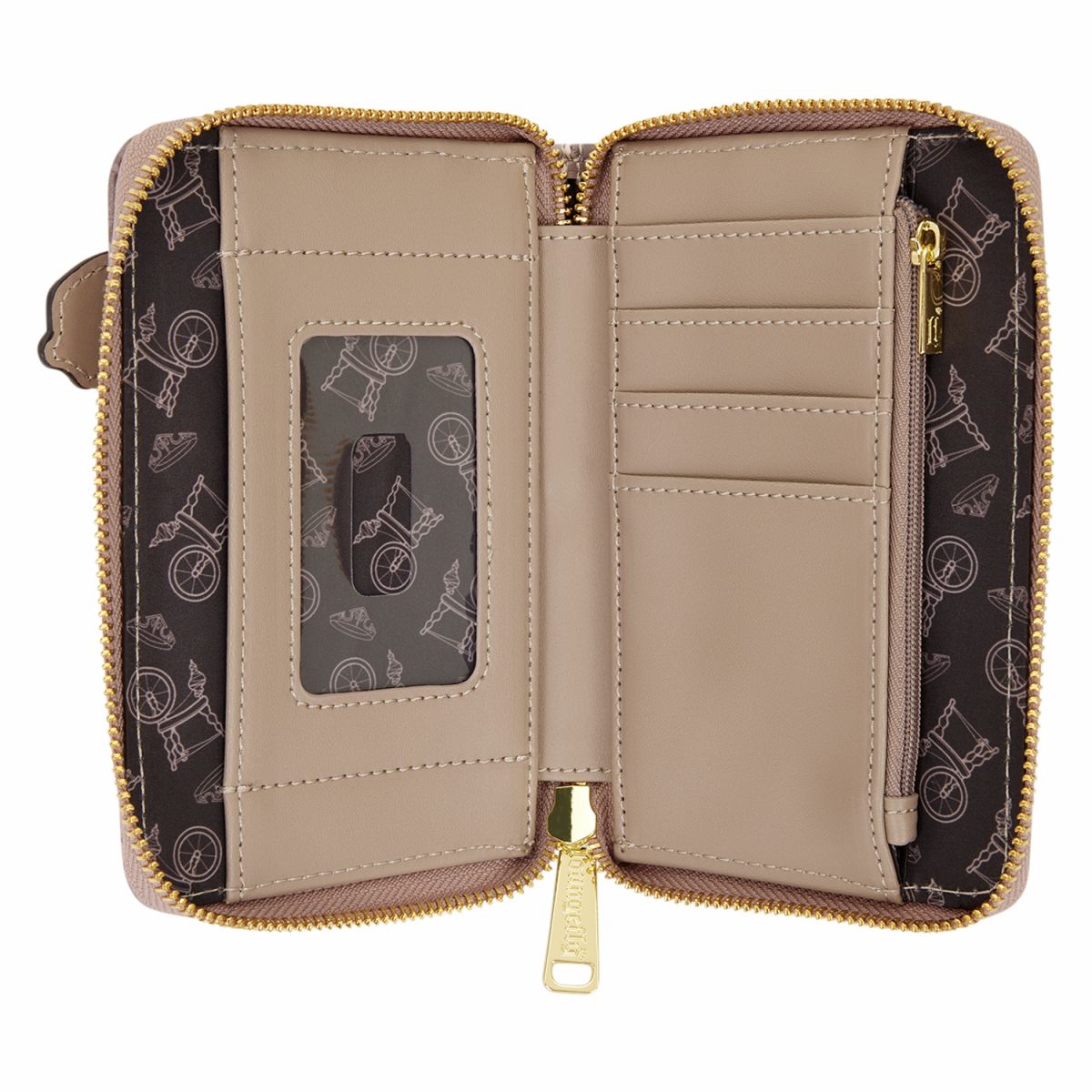 Sleeping Beauty & Maleficent Spinning Wheel Zip Around Wallet