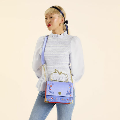 Snow White Shimmer Crossbody Bag