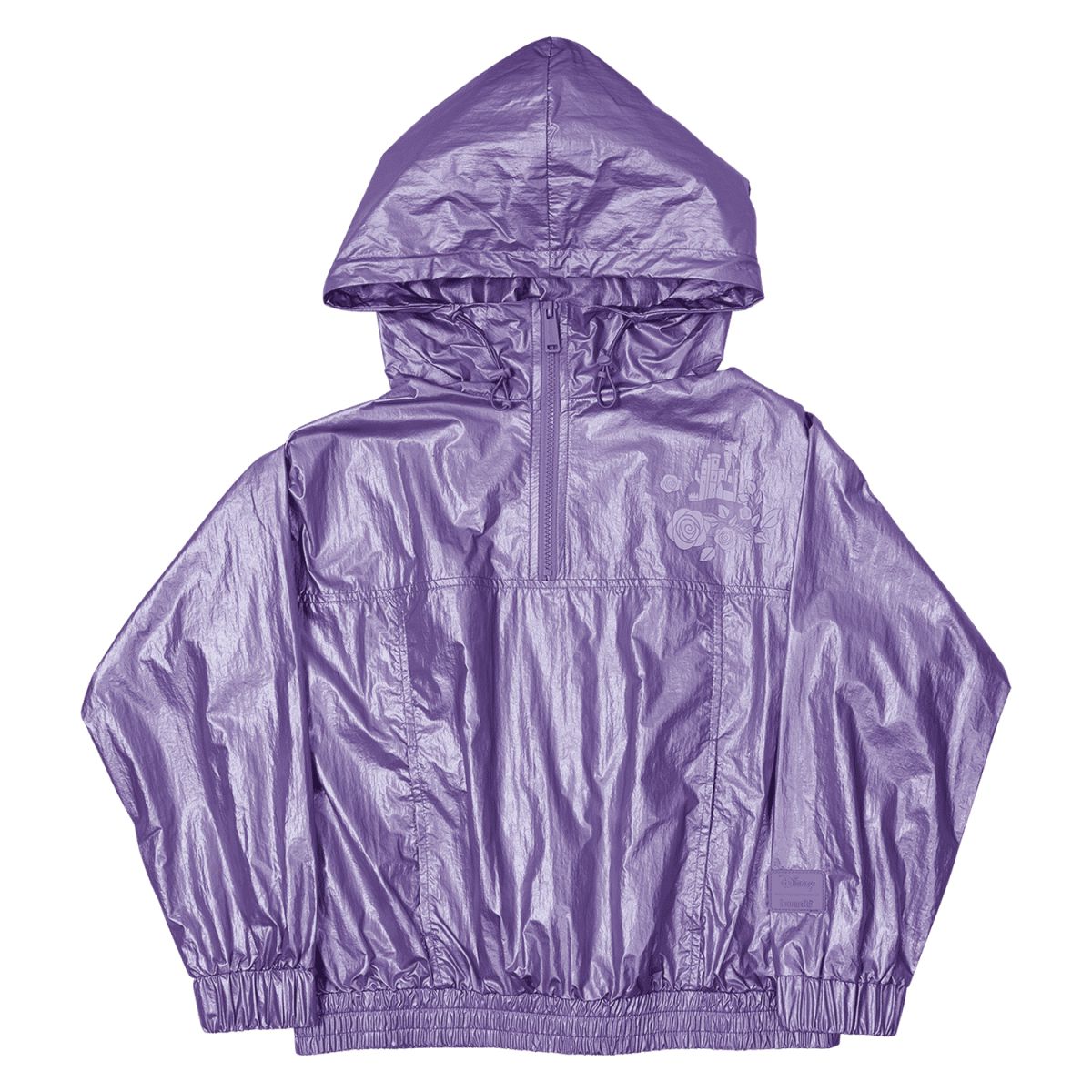 Sleeping Beauty Princess Aurora & Prince Phillip Floral Half-Zip Unisex Windbreaker Jacket