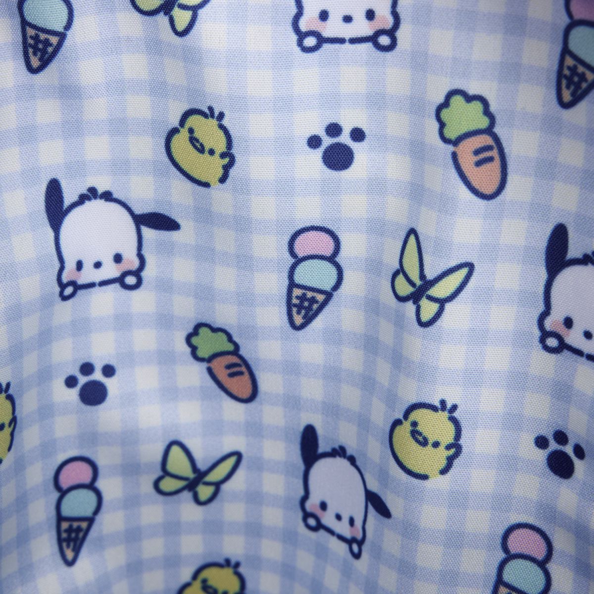 Sanrio Pochacco Gingham Cell Phone Crossbody Bag with Coin Bag