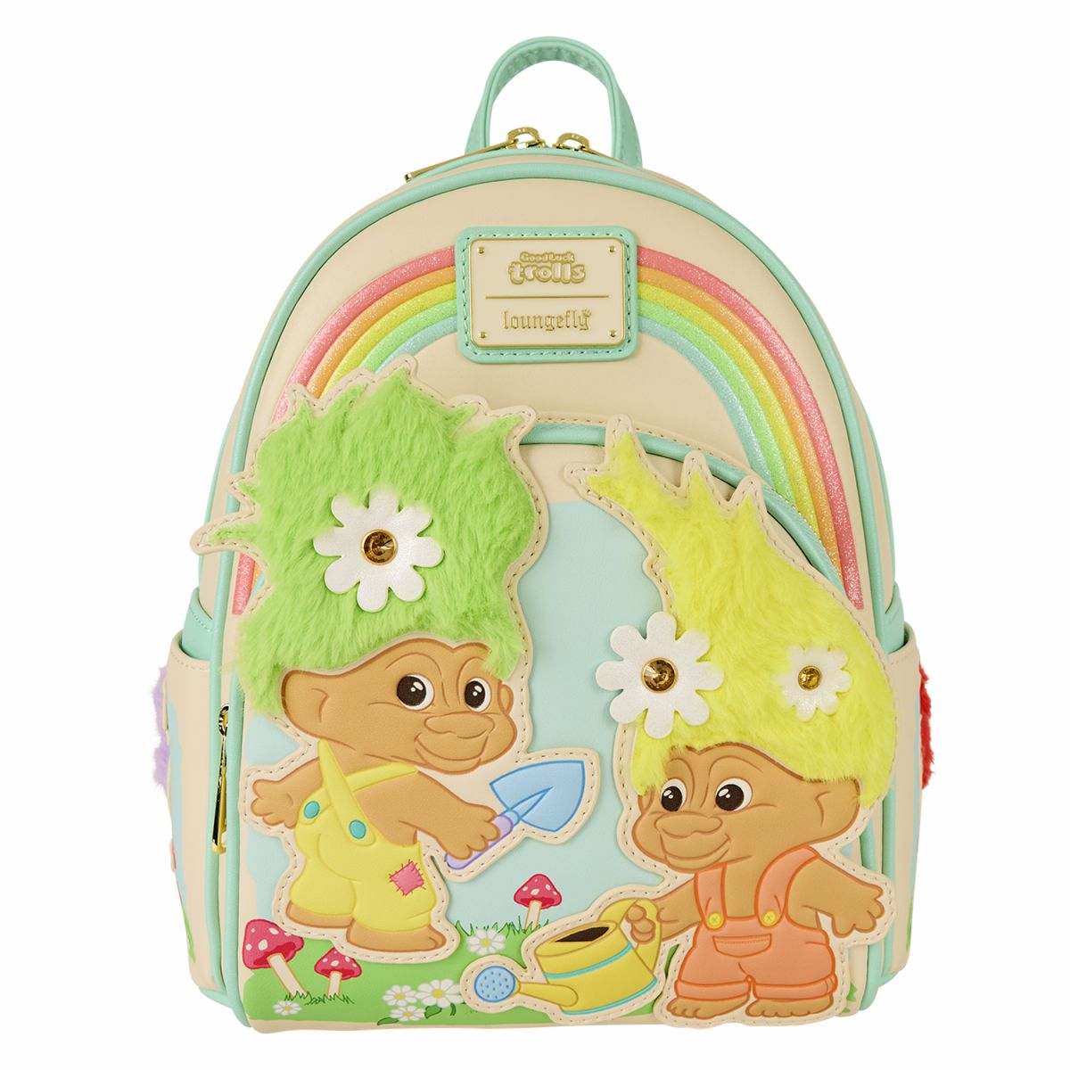 Classic Good Luck Trolls Plush Glitter Mini Backpack