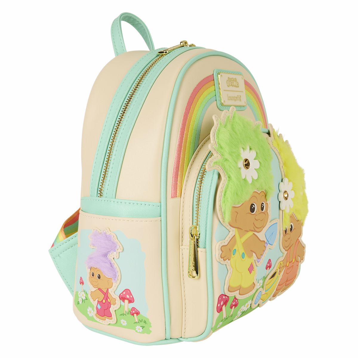 Classic Good Luck Trolls Plush Glitter Mini Backpack