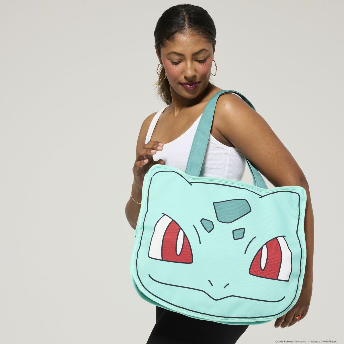 Pokémon Bulbasaur Cosplay Oversized Canvas Tote Bag